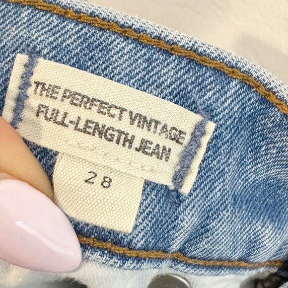 Madewell Denim The Perfect Vintage Full Length Jeans Stretch High Rise Casual 28 - Picture 7 of 12